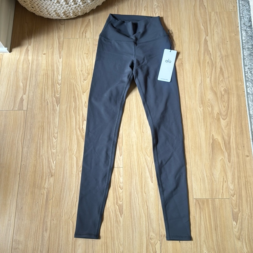 NWT ALO Yoga Anthracite High Waist Airbrush Leggings